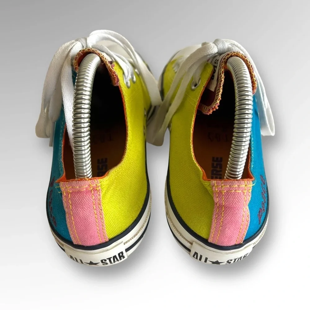 Unisex Multi Colored All Star Converse Sneakers. - Picture 4 of 8